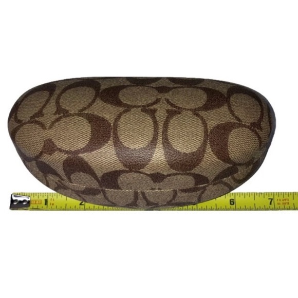 Authentic COACH Eyeglass Glasses Sunglasses Hard Shell Signature “C” Logo Case - Picture 9 of 10